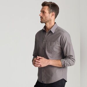 UNTuckit Wrinkle-Free Sangiovese Shirt Grey Size Medium